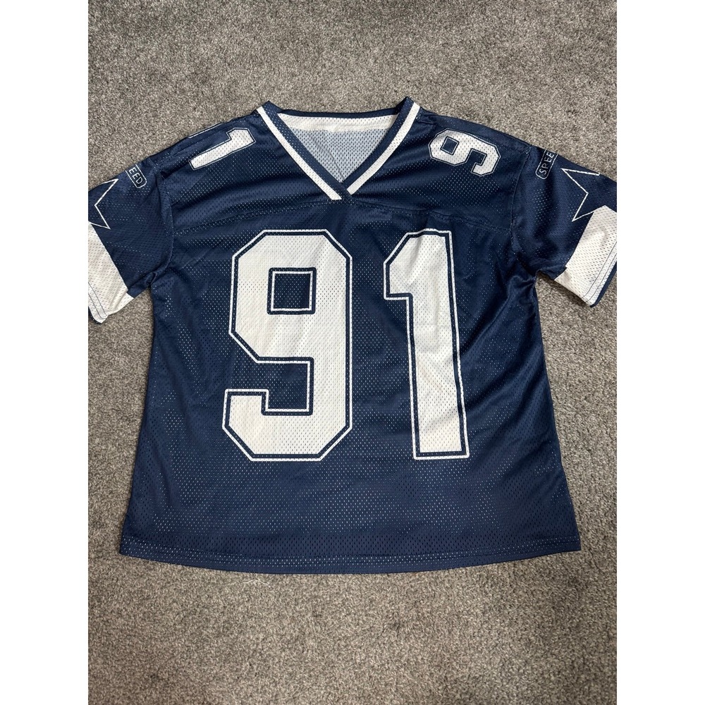 SHEIN Kids Navy Blue Mesh Athletic Jersey Tshirt 91 Star Graphic Size 11Y